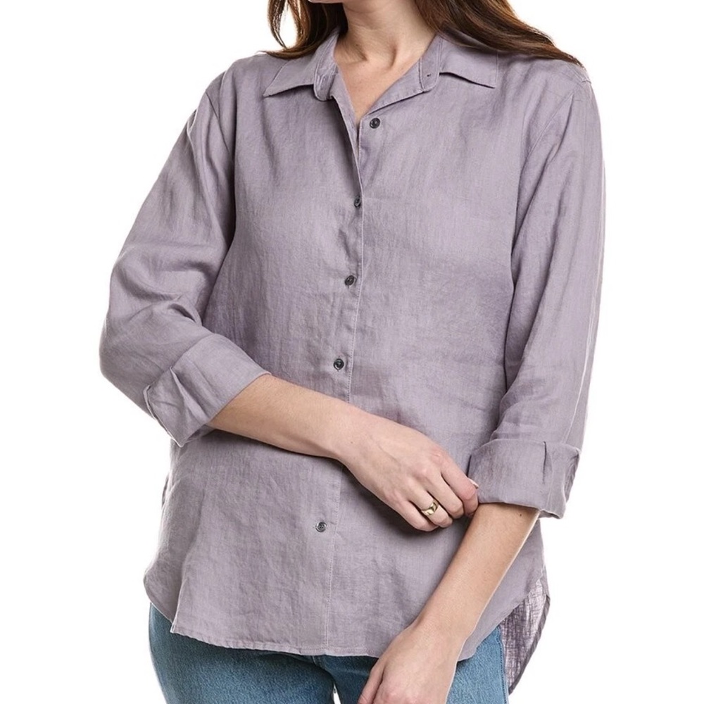 NWOT James Perse Linen Shirt women size 3